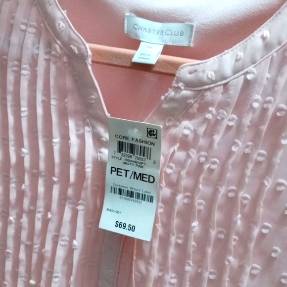NWT - Charter Club - PET/MED - Misty Pink - Picture 5 of 6
